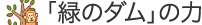 「緑のダム」の力