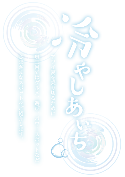 冷やしあいち 特集 キラッと奥三河観光ナビ